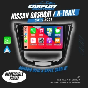 Nissan Qashqai / X-Trail (2013-2021) Android Radio (Carplay & Android Auto)