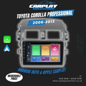 Toyota Corolla Professional 2006-2013 Android Radio (Carplay & Android Auto)