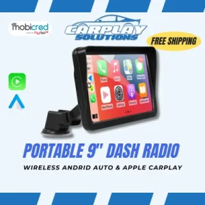 Wireless Portable 9" Dash Radio(Wireless Carplay & Android Auto)