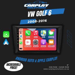 VW GOLF 6 (2008-2016) Android Radio (Carplay & Android Auto)